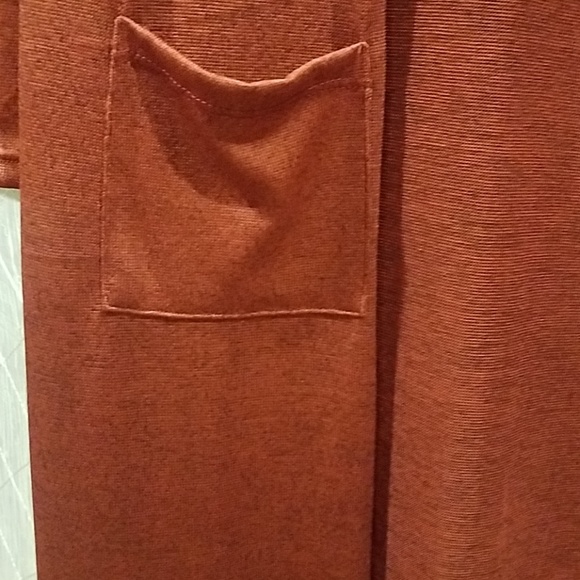 Duster Lightweight Knit Pockets XS/S Marsala - Picture 5 of 7